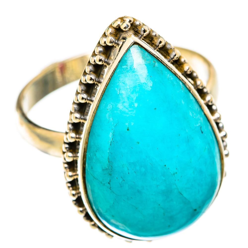 Peruvian Amazonite Rings handcrafted by Ana Silver Co - RING118566 - Photo 2