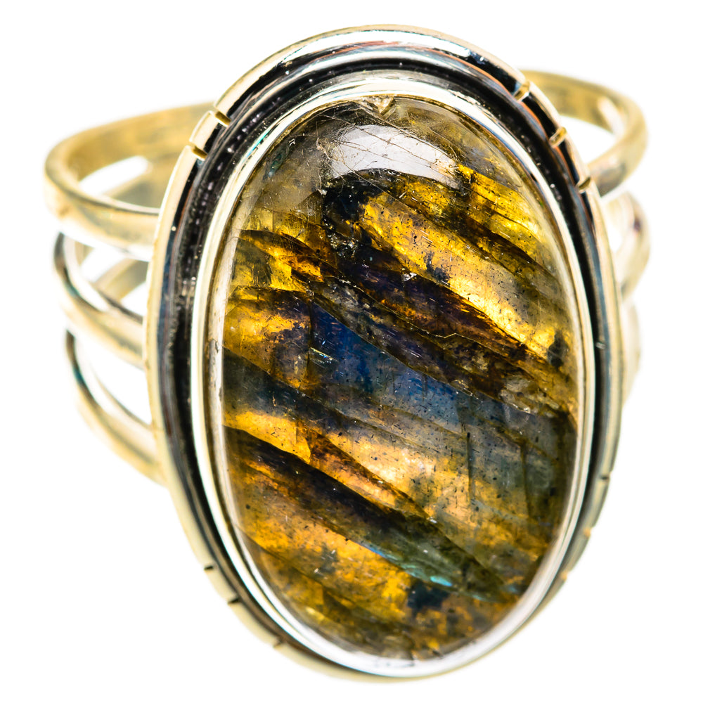 Labradorite Rings handcrafted by Ana Silver Co - RING118568 - Photo 2
