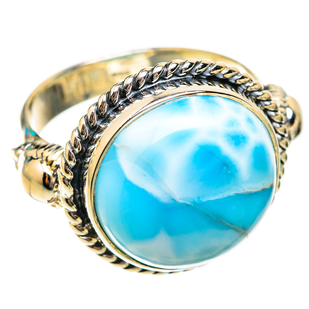 Larimar Rings handcrafted by Ana Silver Co - RING118610 - Photo 2