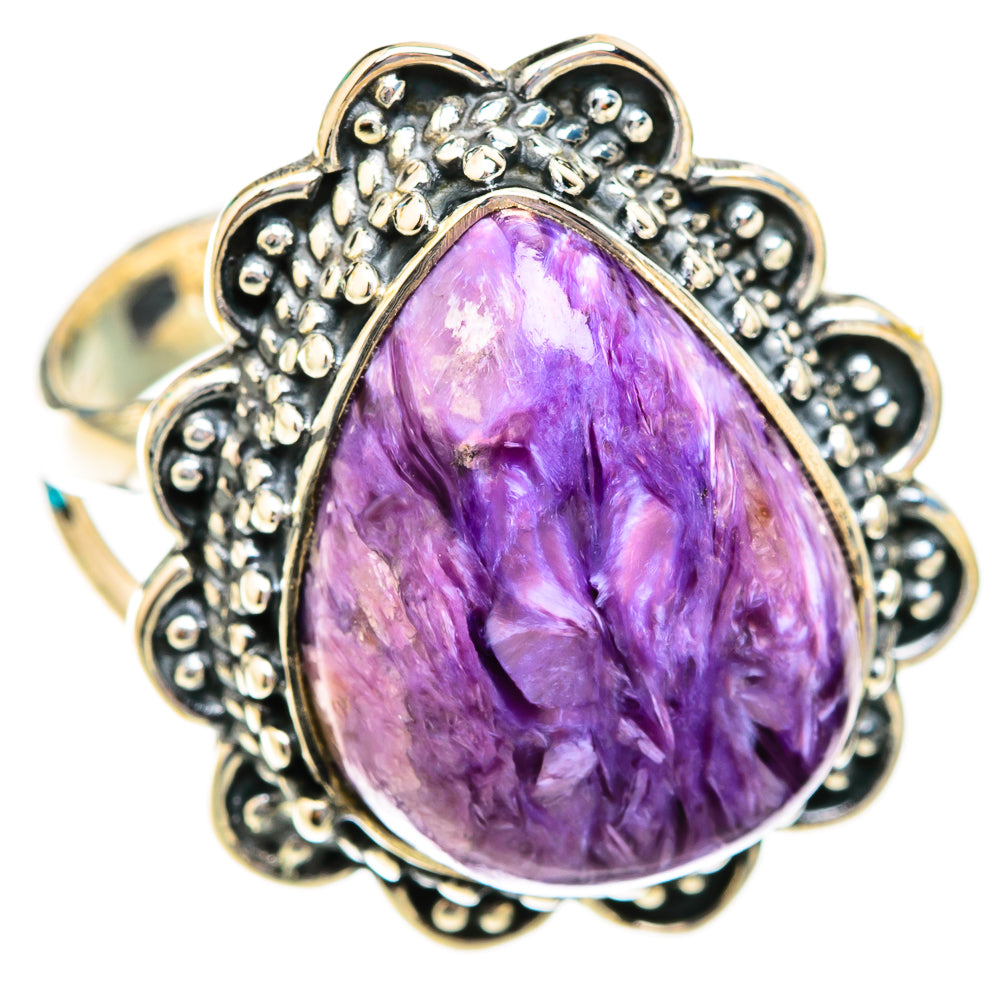 Charoite Rings handcrafted by Ana Silver Co - RING118619 - Photo 2