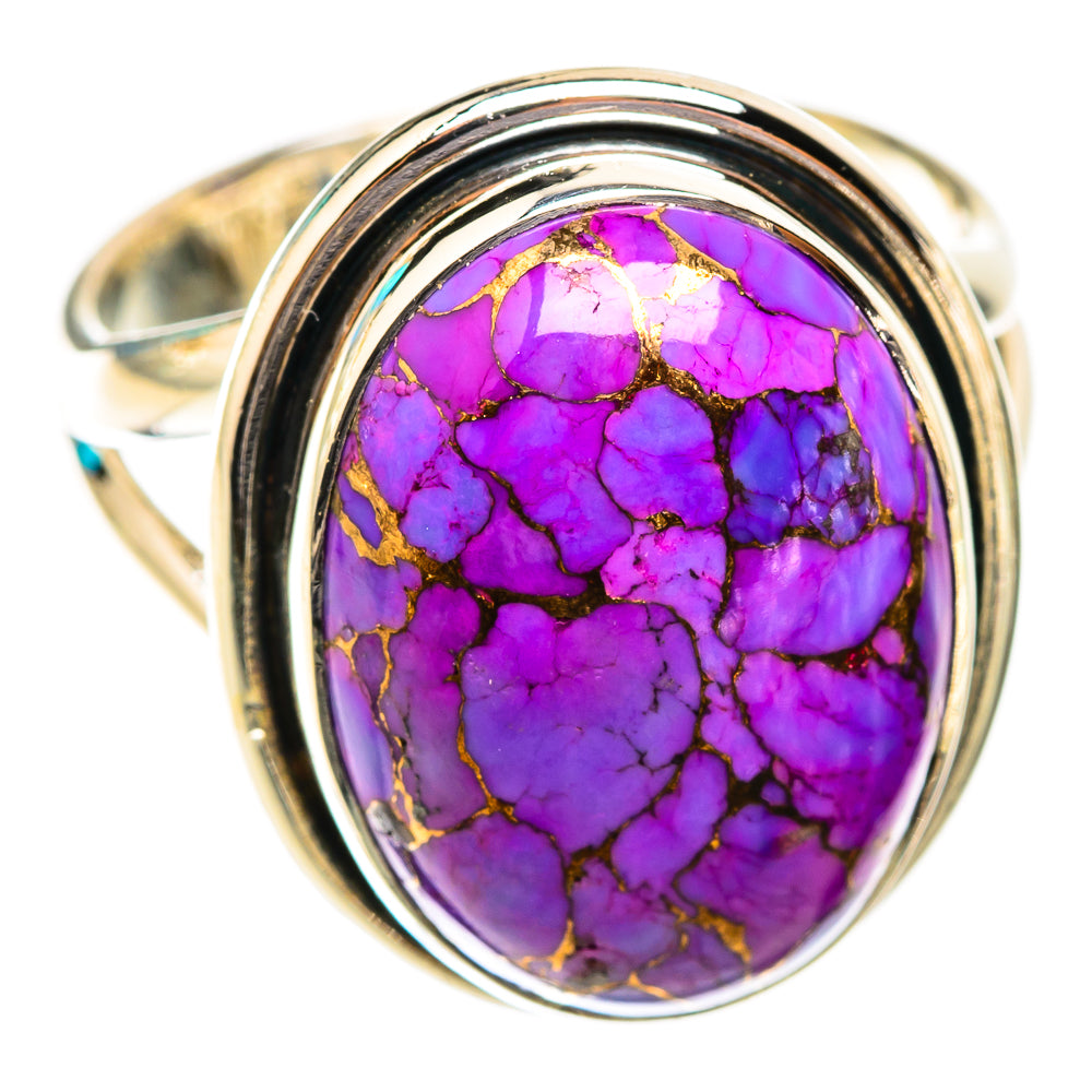 Purple Copper Composite Turquoise Rings handcrafted by Ana Silver Co - RING118620 - Photo 2