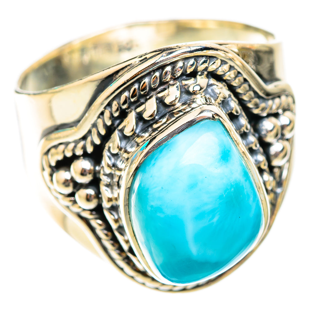 Larimar Rings handcrafted by Ana Silver Co - RING118635 - Photo 2