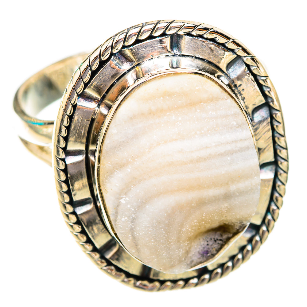Desert Druzy Rings handcrafted by Ana Silver Co - RING118678 - Photo 2