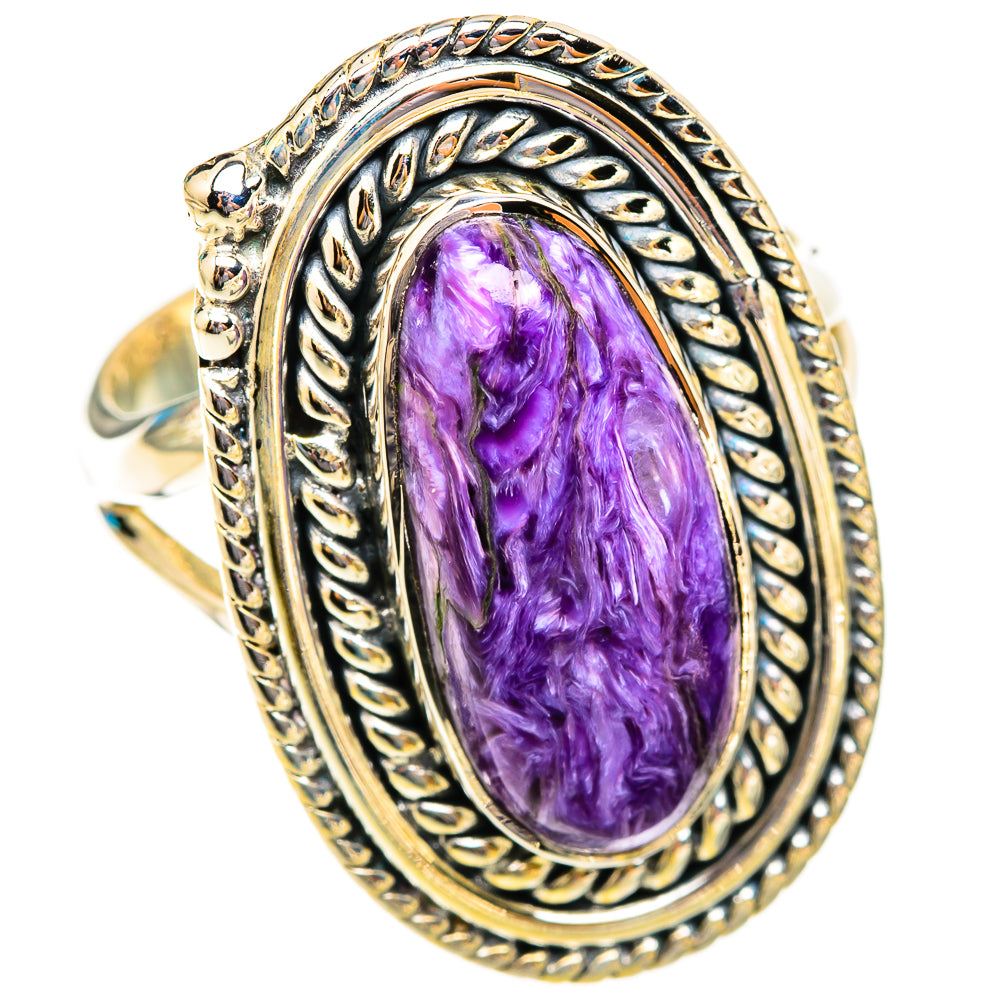 Charoite Rings handcrafted by Ana Silver Co - RING118696 - Photo 2
