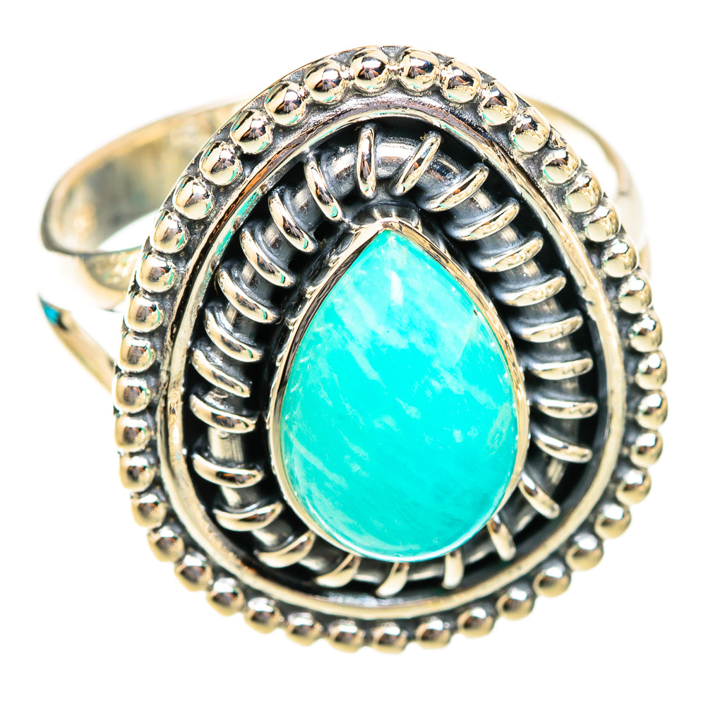 Amazonite Rings handcrafted by Ana Silver Co - RING118710 - Photo 2