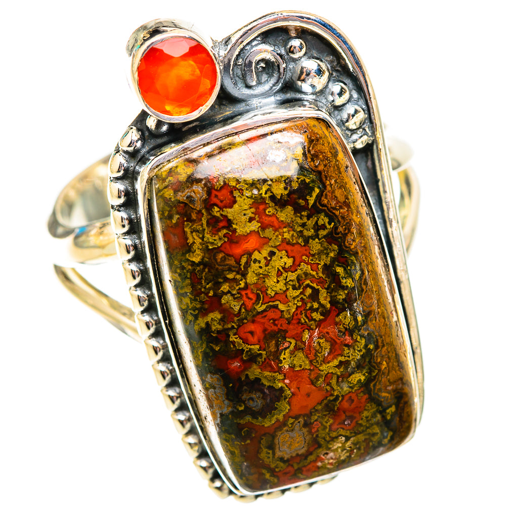 Moroccan Agate Rings handcrafted by Ana Silver Co - RING118766 - Photo 2