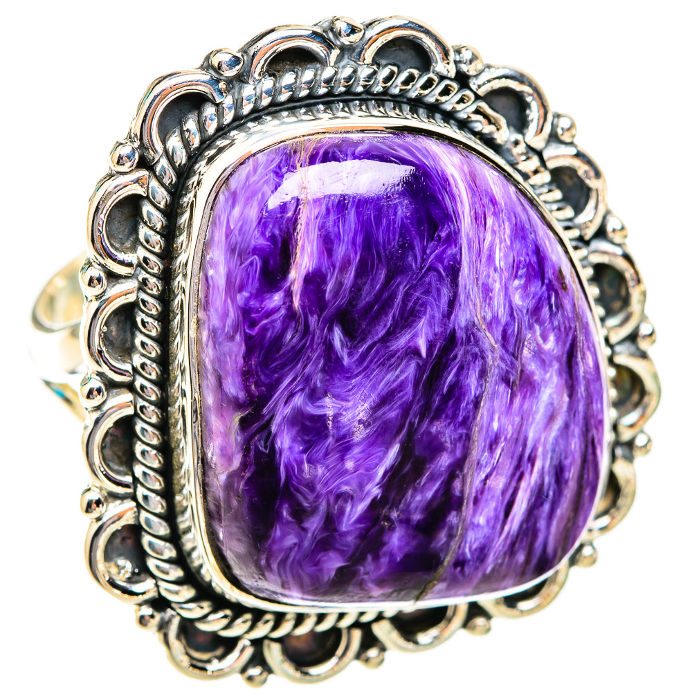 Charoite Rings handcrafted by Ana Silver Co - RING118772 - Photo 2