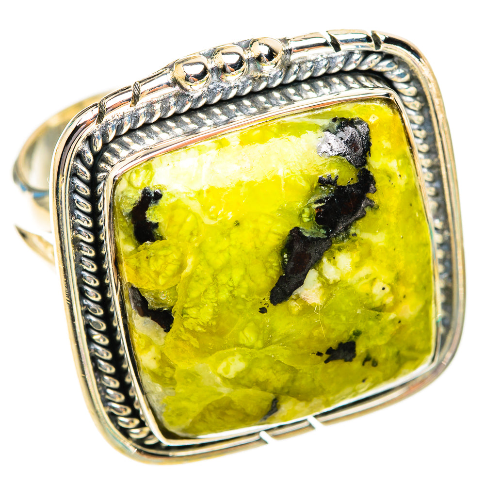 Lizardite Rings handcrafted by Ana Silver Co - RING118796 - Photo 2