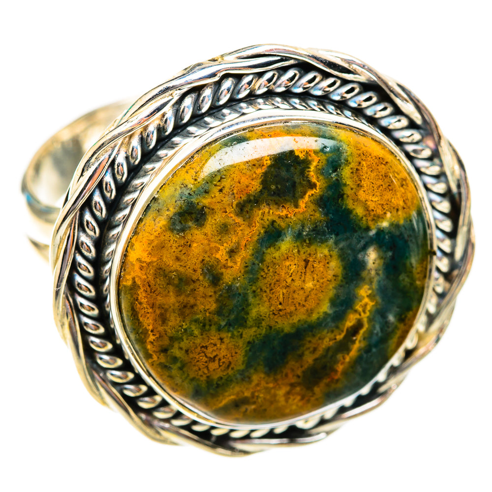Ocean Jasper Rings handcrafted by Ana Silver Co - RING118813 - Photo 2