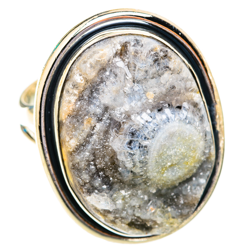 Desert Druzy Rings handcrafted by Ana Silver Co - RING118820 - Photo 2