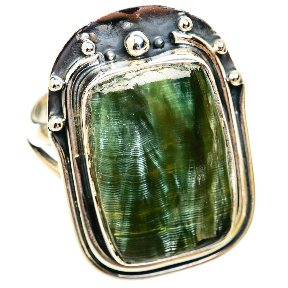 Seraphinite Rings handcrafted by Ana Silver Co - RING118828 - Photo 2