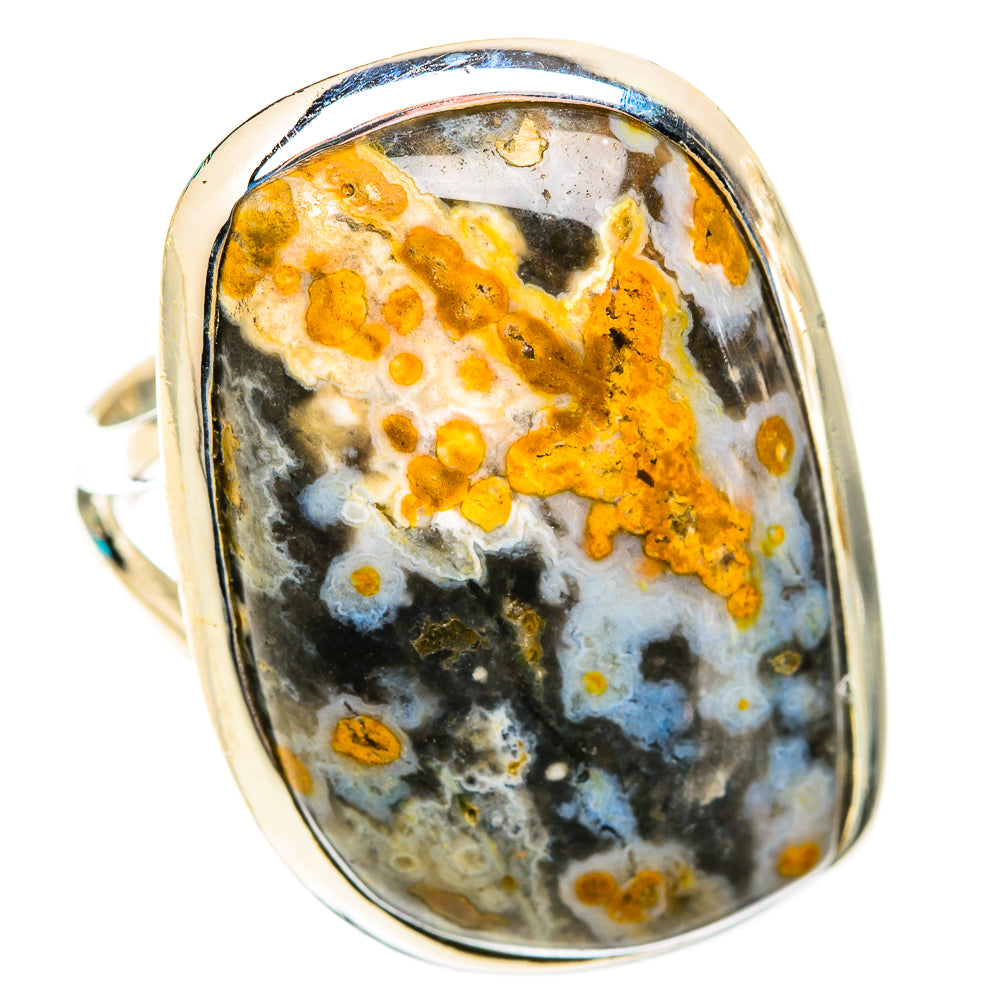 Ocean Jasper Rings handcrafted by Ana Silver Co - RING118831 - Photo 2
