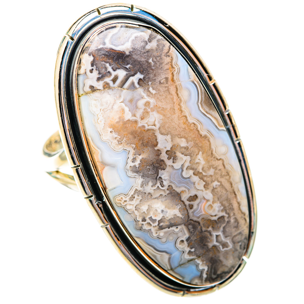 Laguna Lace Agate Rings handcrafted by Ana Silver Co - RING118833 - Photo 2