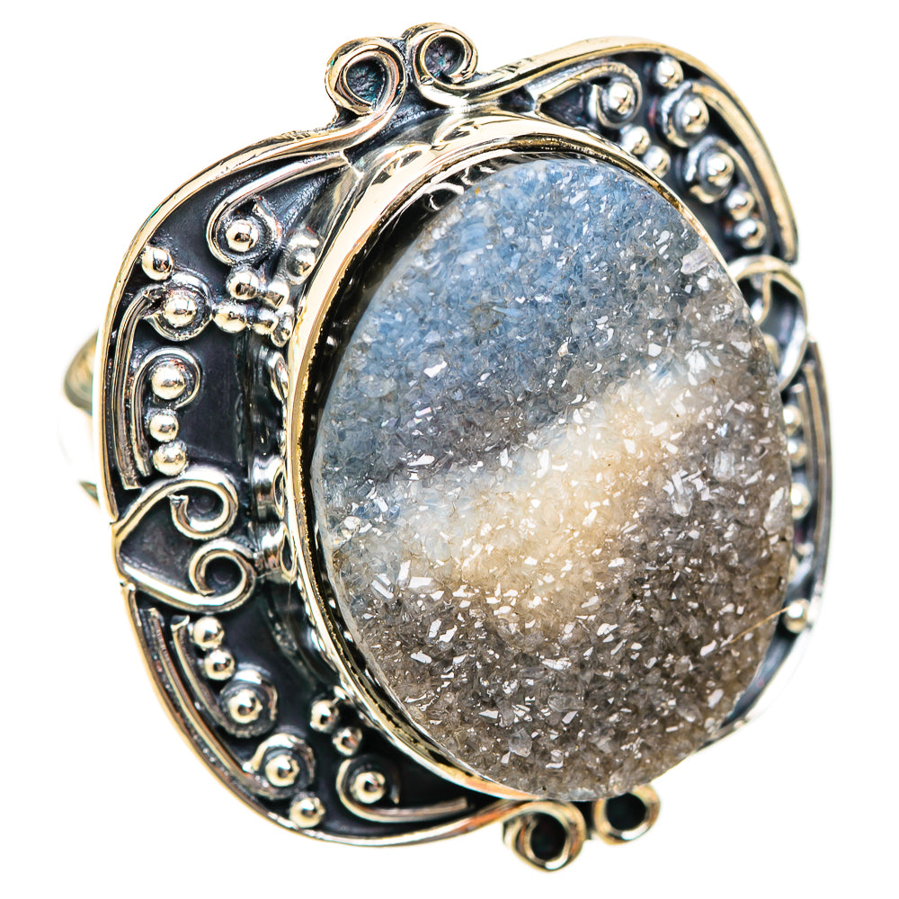 Desert Druzy Rings handcrafted by Ana Silver Co - RING118850 - Photo 2