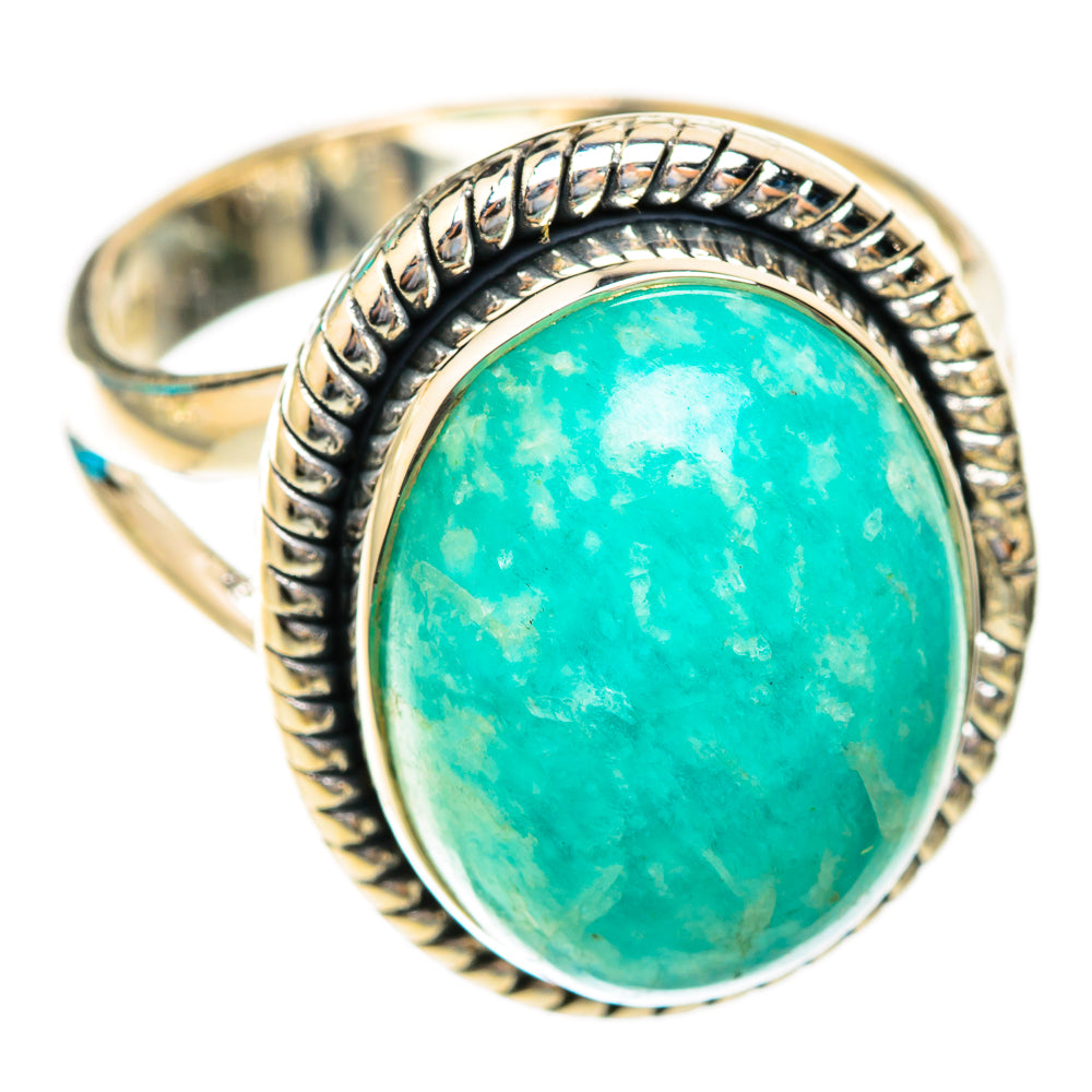 Amazonite Rings handcrafted by Ana Silver Co - RING118914 - Photo 2