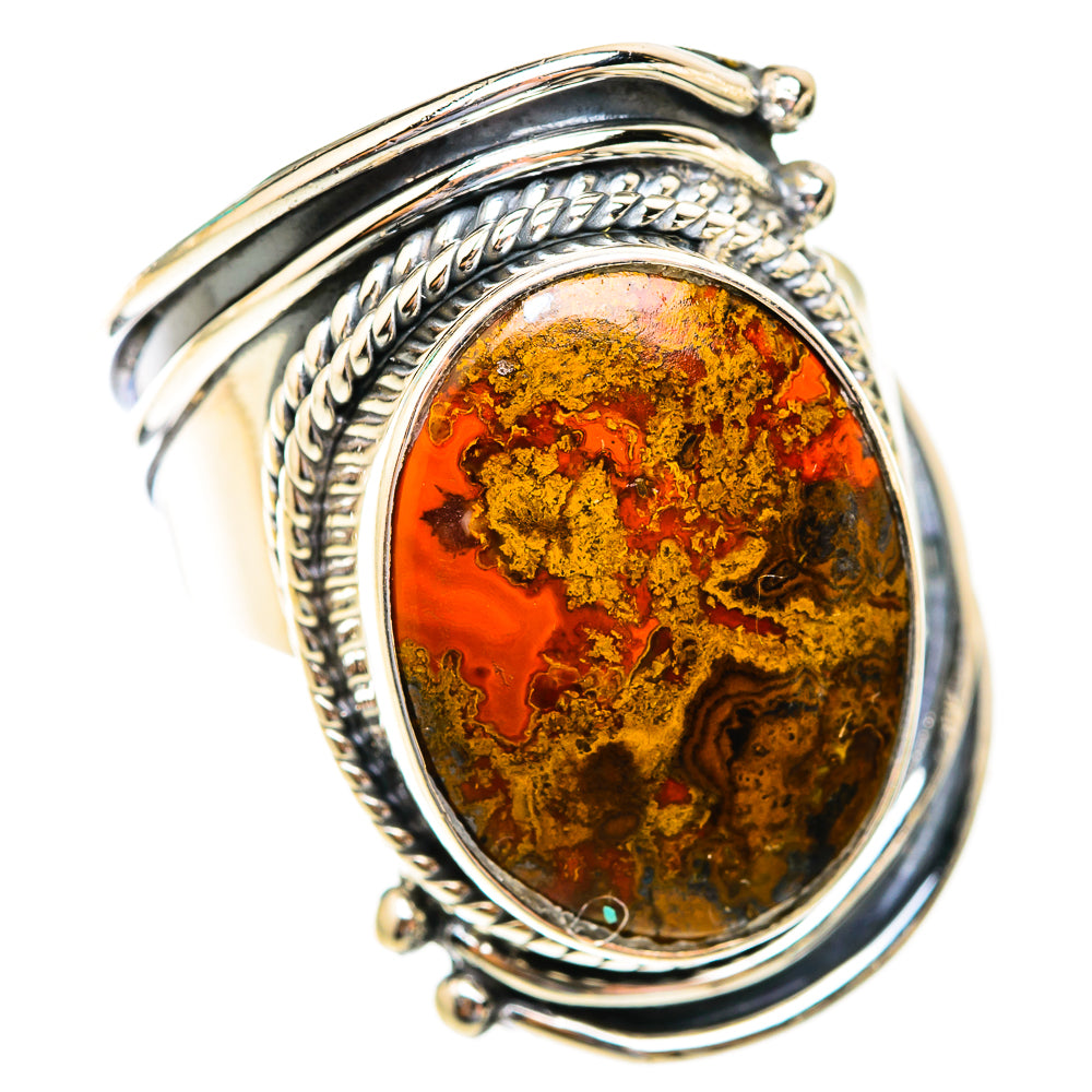 Moroccan Agate Rings handcrafted by Ana Silver Co - RING118916 - Photo 2