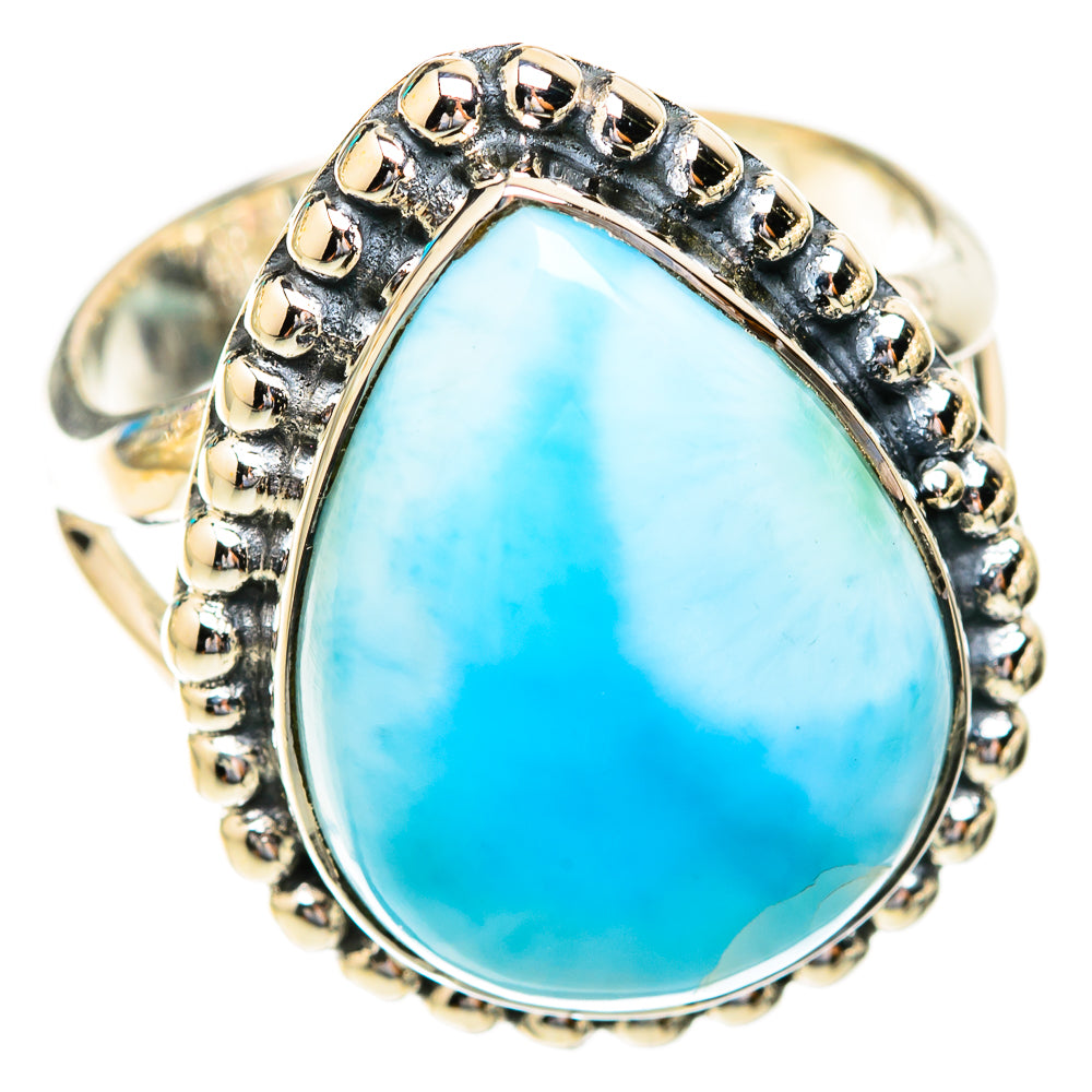 Larimar Rings handcrafted by Ana Silver Co - RING118931 - Photo 2