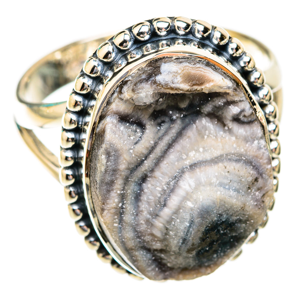 Desert Druzy Rings handcrafted by Ana Silver Co - RING118954 - Photo 2