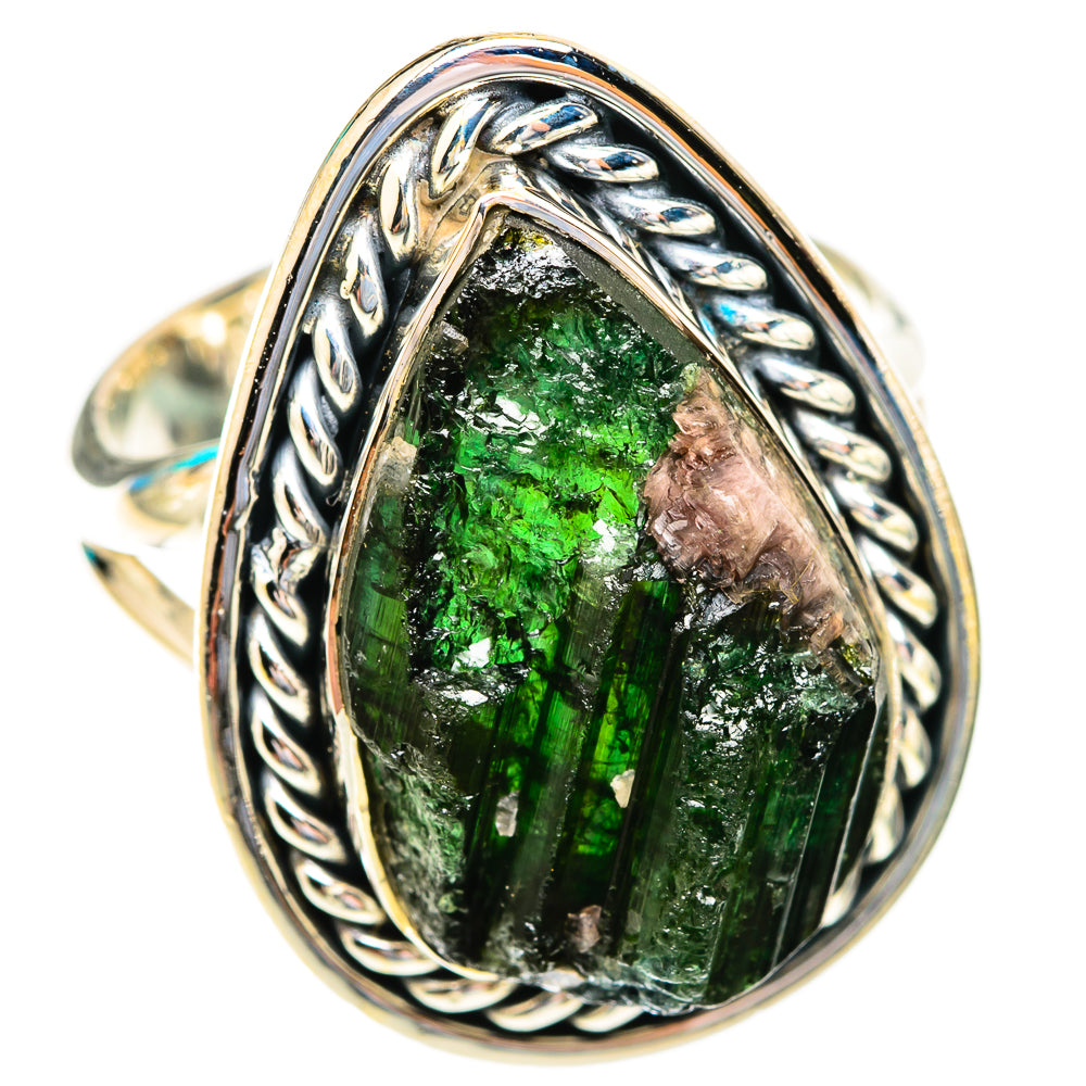 Chrome Diopside Rings handcrafted by Ana Silver Co - RING118960 - Photo 2
