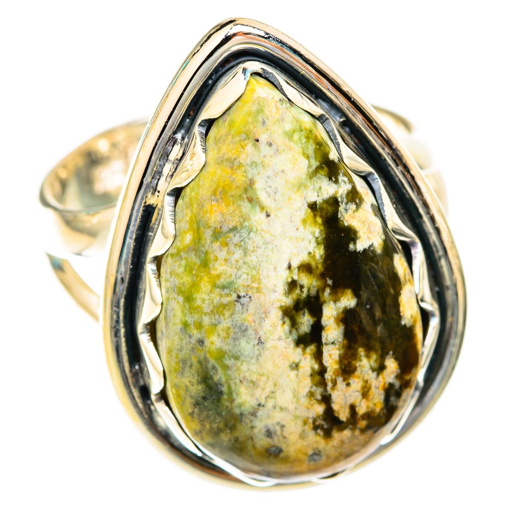 Australian green opal Rings handcrafted by Ana Silver Co - RING119003 - Photo 2