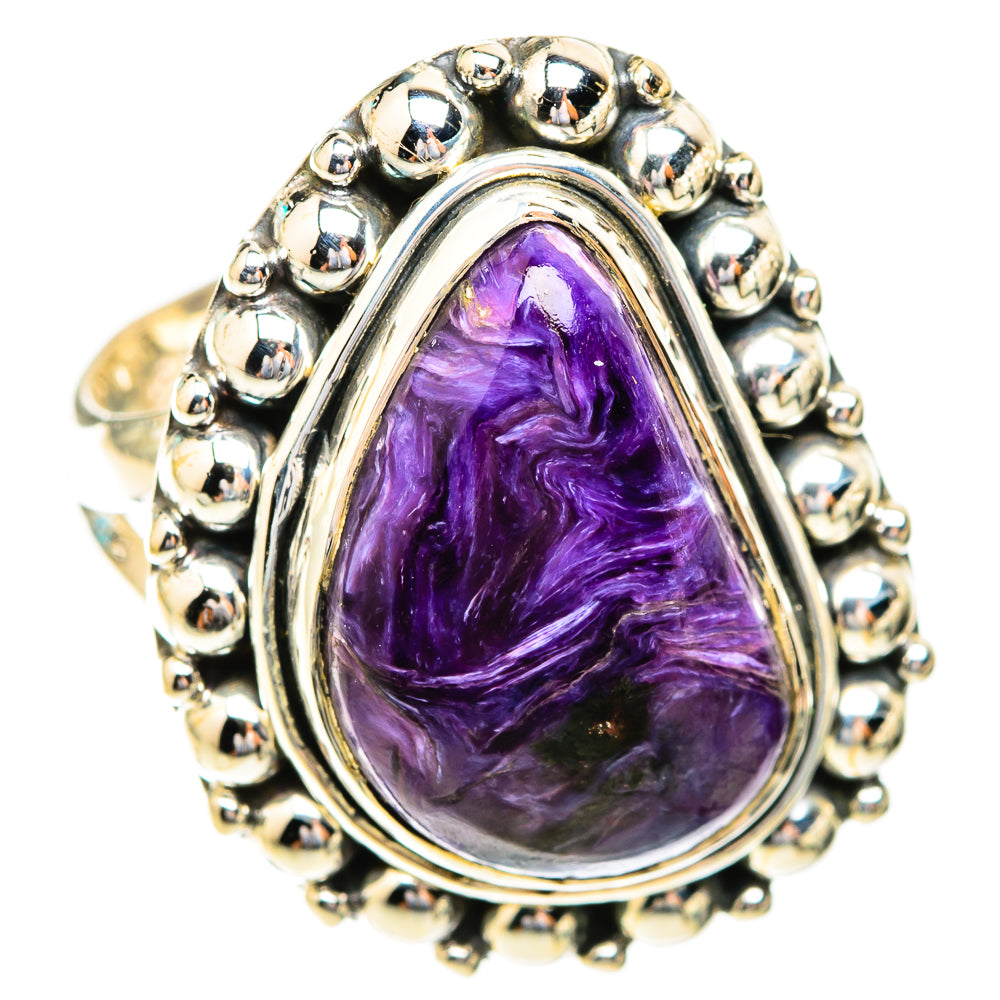 Charoite Rings handcrafted by Ana Silver Co - RING119008 - Photo 2