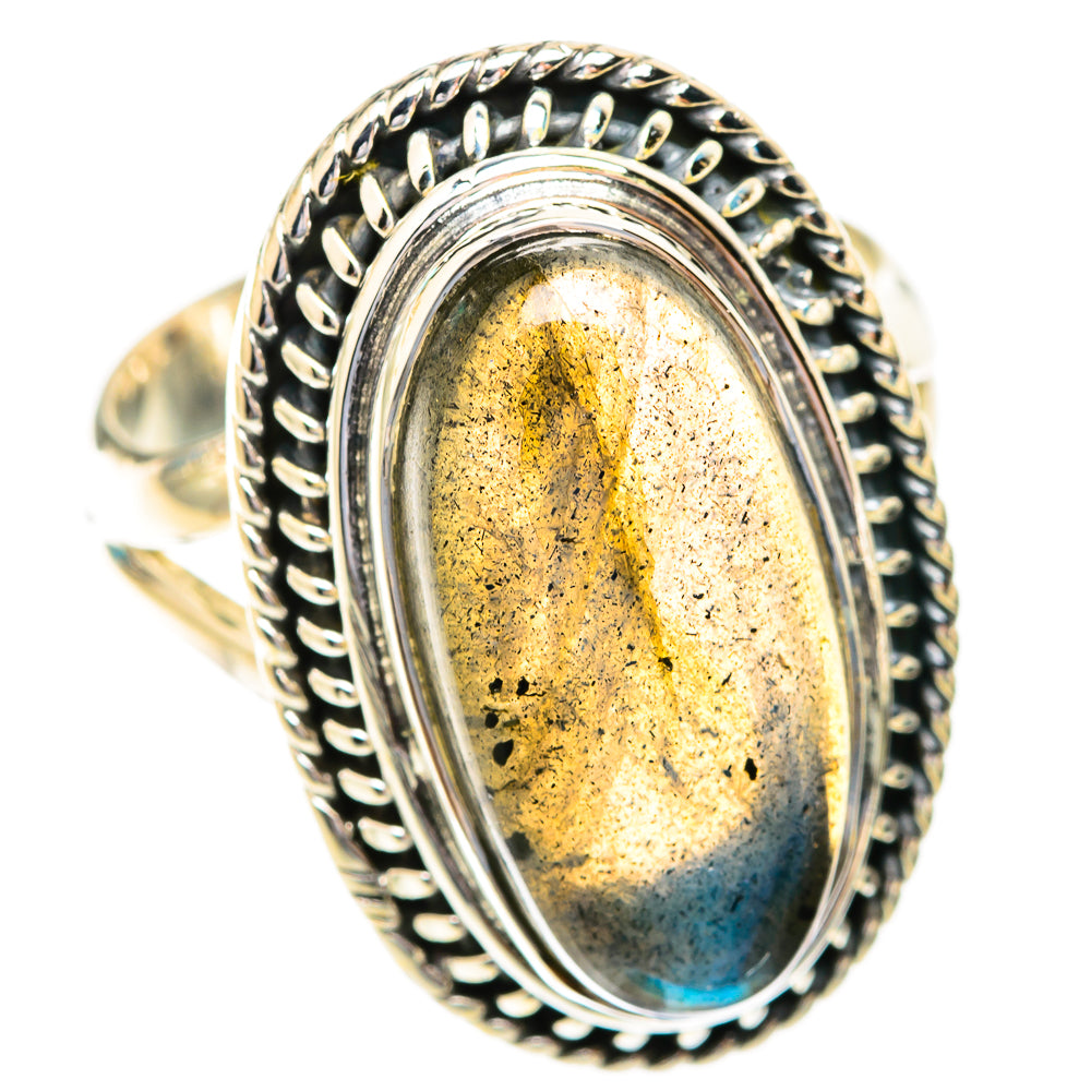 Labradorite Rings handcrafted by Ana Silver Co - RING119017 - Photo 2