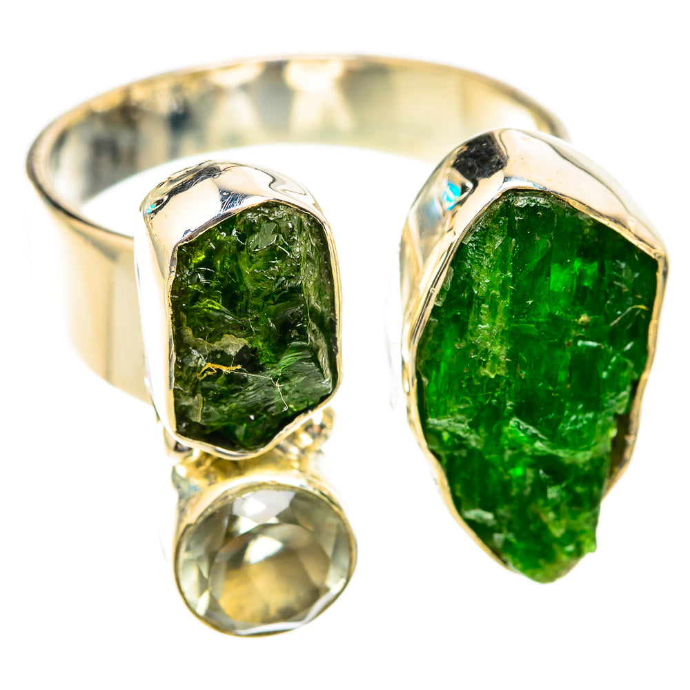 Chrome Diopside Rings handcrafted by Ana Silver Co - RING119023 - Photo 2