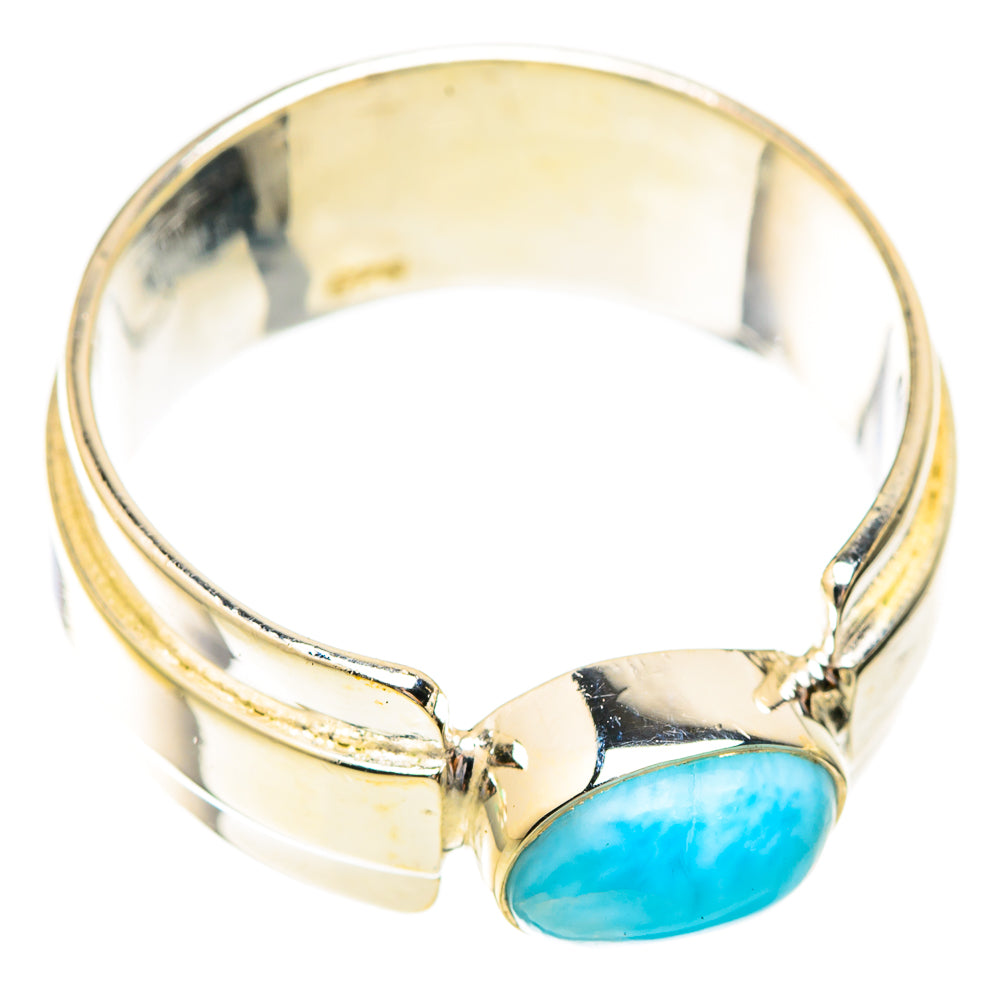Larimar Rings handcrafted by Ana Silver Co - RING119034 - Photo 2
