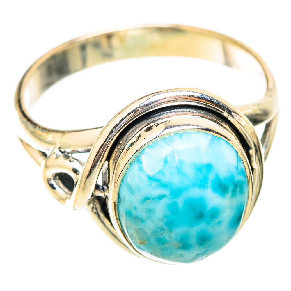 Larimar Rings handcrafted by Ana Silver Co - RING119053 - Photo 2