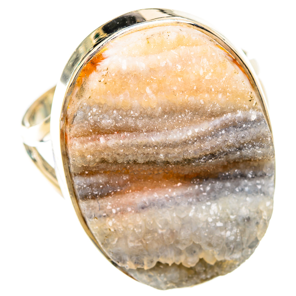 Desert Druzy Rings handcrafted by Ana Silver Co - RING119080 - Photo 2