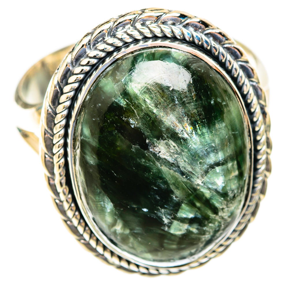 Seraphinite Rings handcrafted by Ana Silver Co - RING119123 - Photo 2