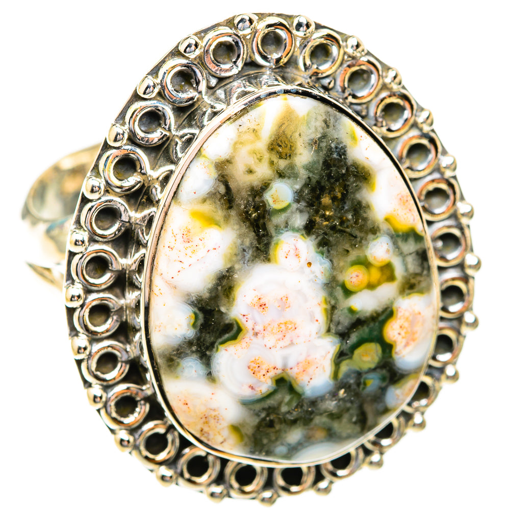 Ocean Jasper Rings handcrafted by Ana Silver Co - RING119125 - Photo 2