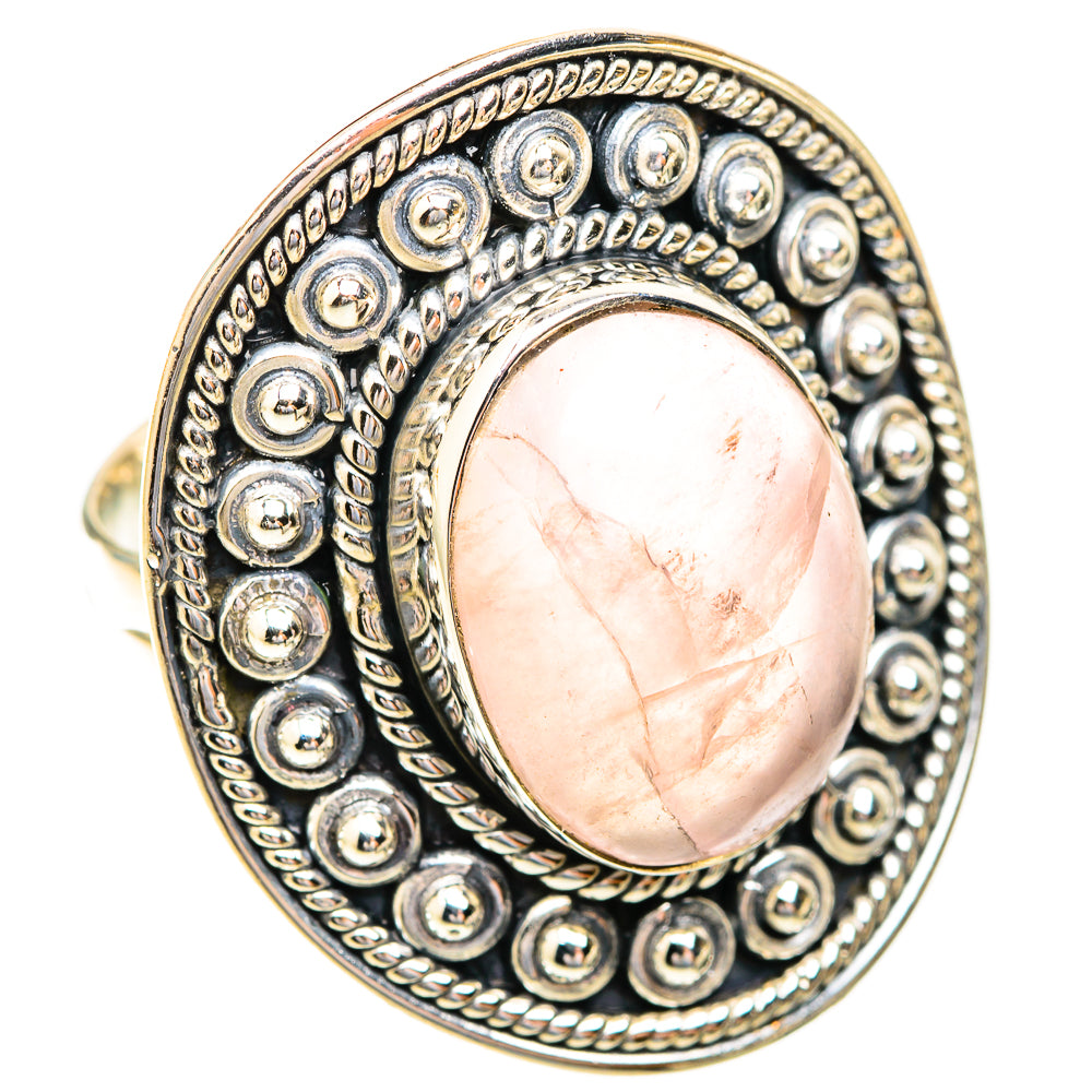 Rose Quartz Rings handcrafted by Ana Silver Co - RING119185 - Photo 2
