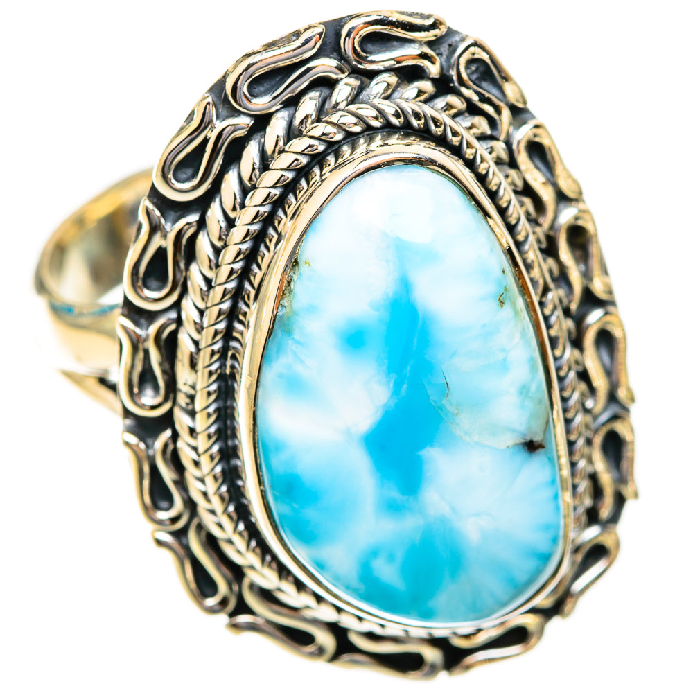 Larimar Rings handcrafted by Ana Silver Co - RING119196 - Photo 2