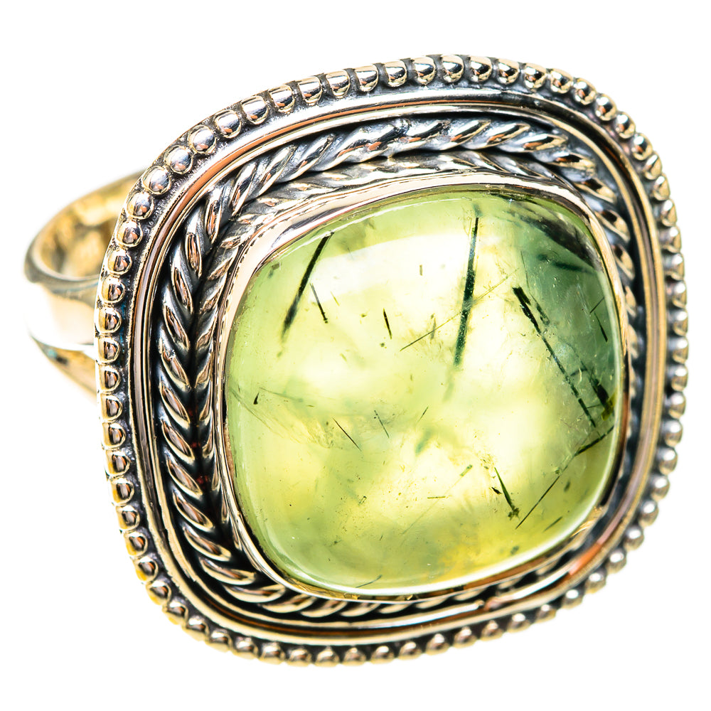 Prehnite Rings handcrafted by Ana Silver Co - RING119216 - Photo 2