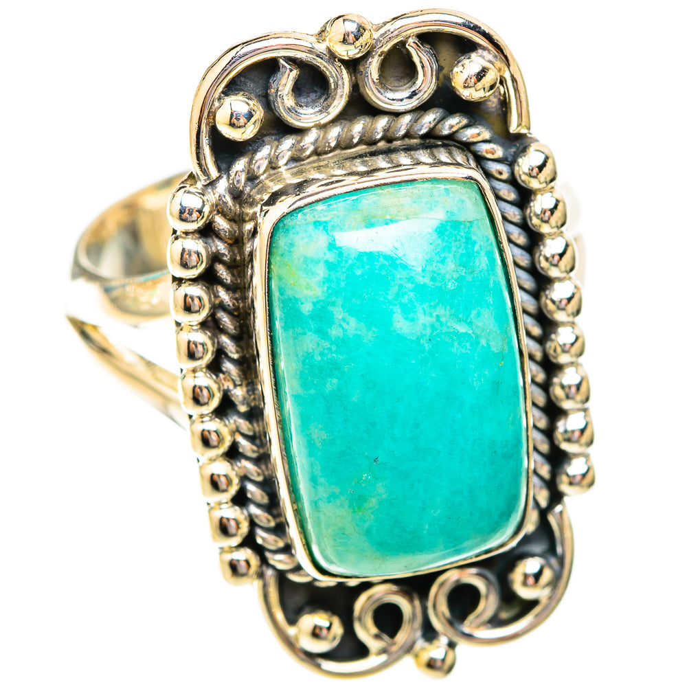 Amazonite Rings handcrafted by Ana Silver Co - RING119248 - Photo 2