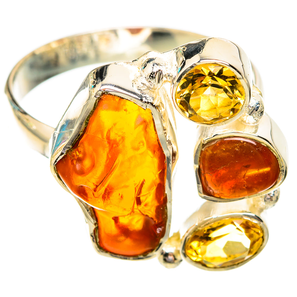 Carnelian, Citrine Rings handcrafted by Ana Silver Co - RING119282 - Photo 2