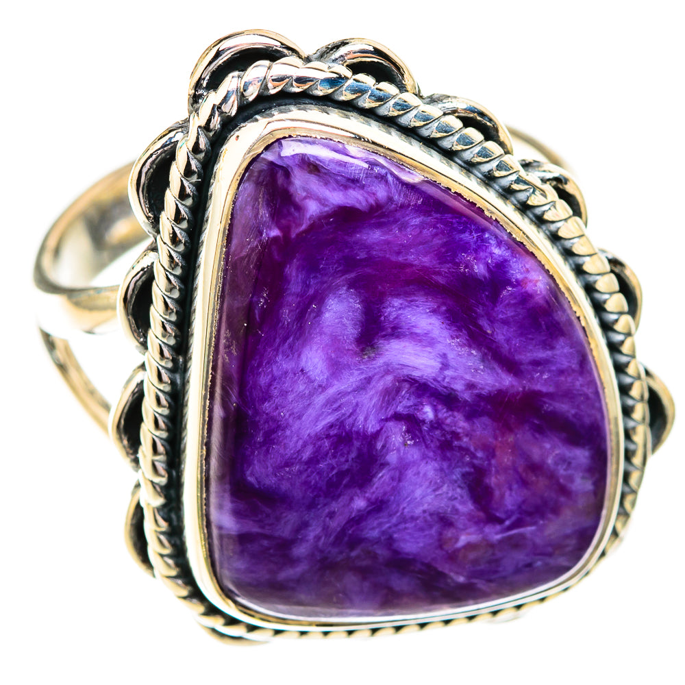 Charoite Rings handcrafted by Ana Silver Co - RING119285 - Photo 2