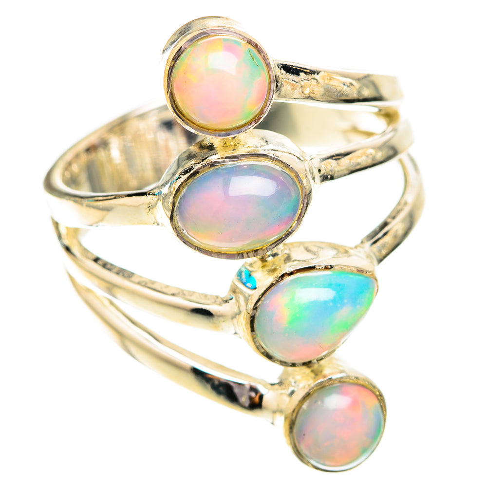 Ethiopian Opal Rings handcrafted by Ana Silver Co - RING119292 - Photo 2