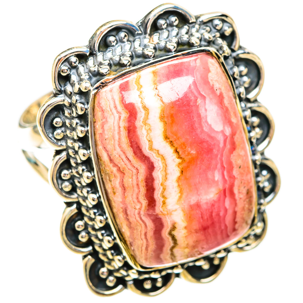 Rhodochrosite Rings handcrafted by Ana Silver Co - RING119308 - Photo 2