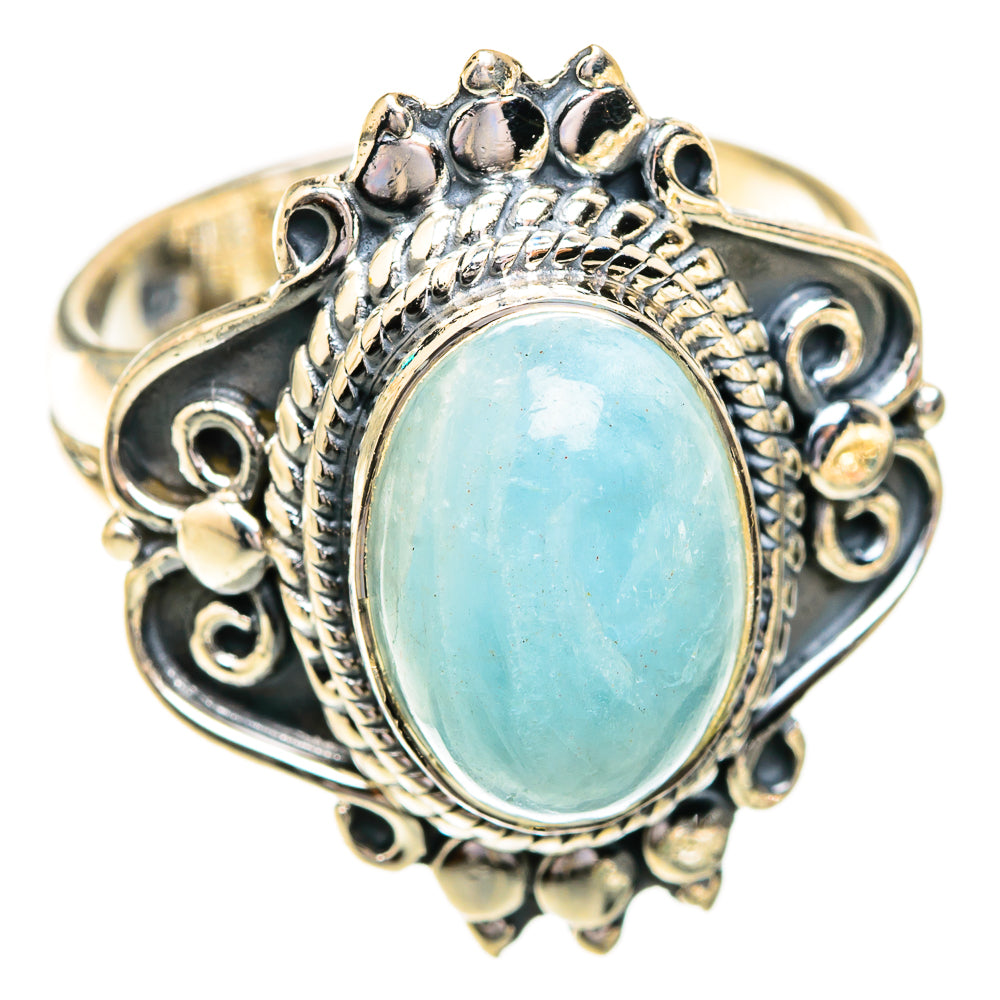 Aquamarine Rings handcrafted by Ana Silver Co - RING119322 - Photo 2