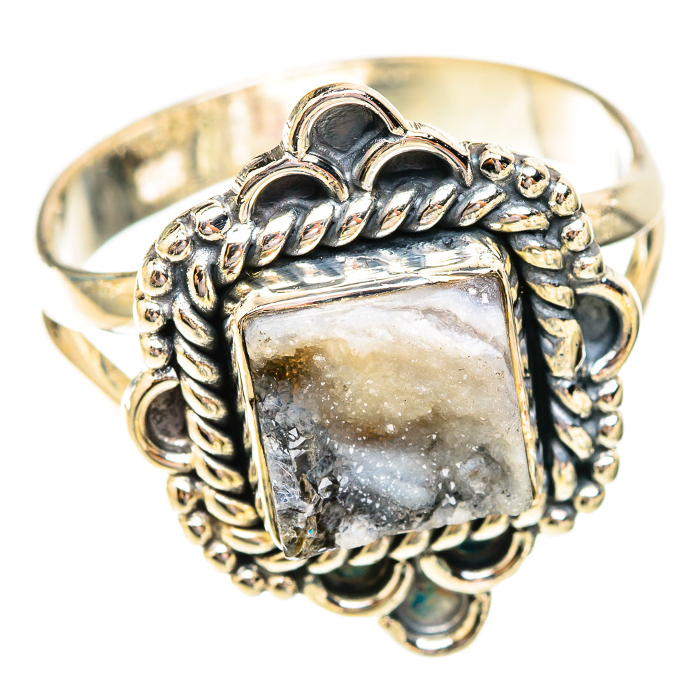 Desert Druzy Rings handcrafted by Ana Silver Co - RING119344 - Photo 2