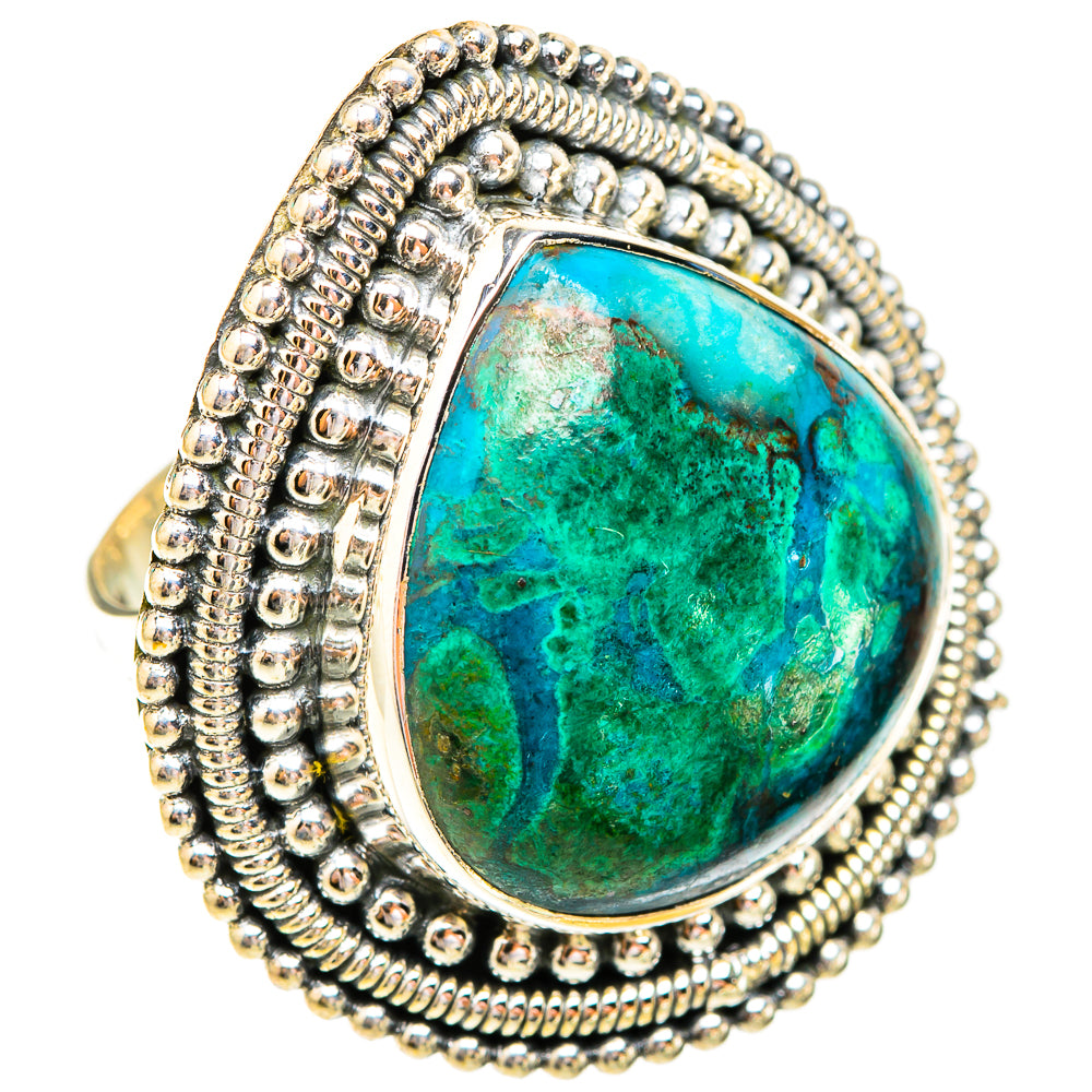 Chrysocolla Rings handcrafted by Ana Silver Co - RING119464 - Photo 2