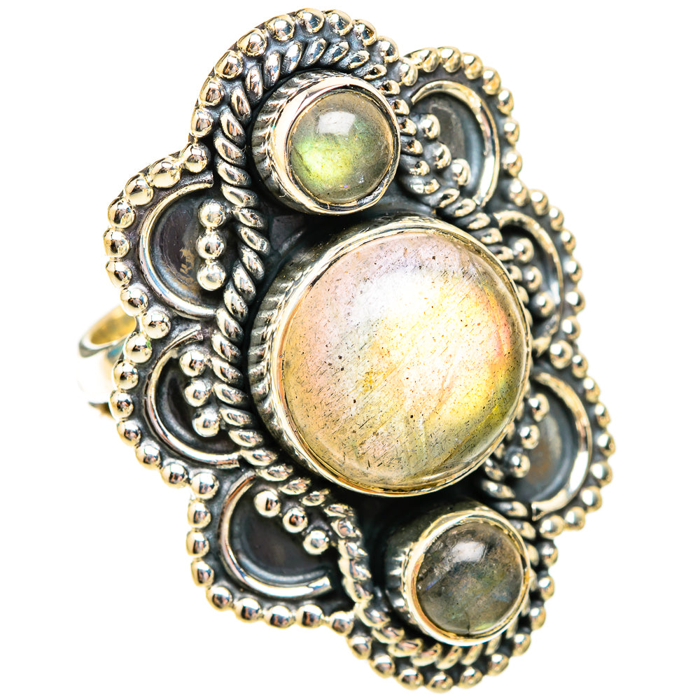 Labradorite Rings handcrafted by Ana Silver Co - RING119501 - Photo 2