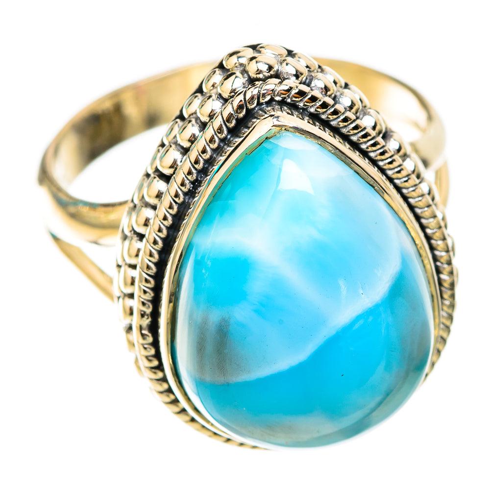 Larimar Rings handcrafted by Ana Silver Co - RING119510 - Photo 2