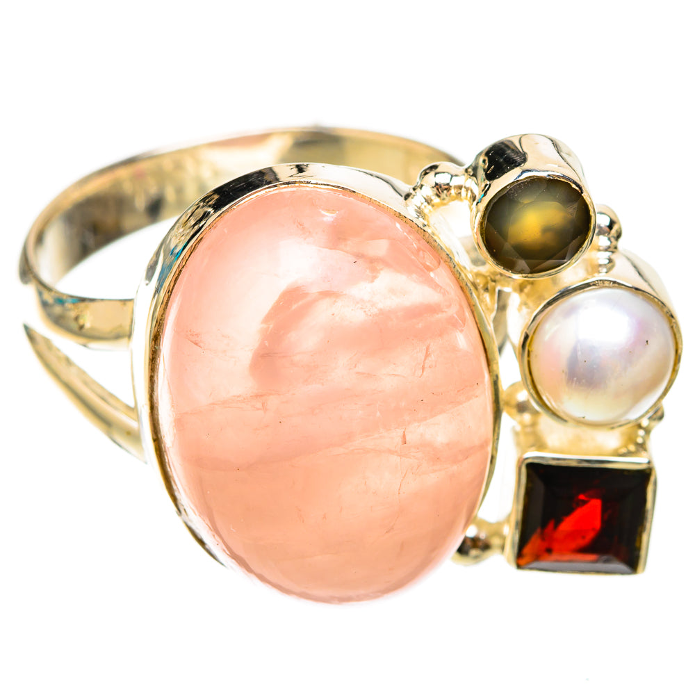Rose Quartz Rings handcrafted by Ana Silver Co - RING119526 - Photo 2