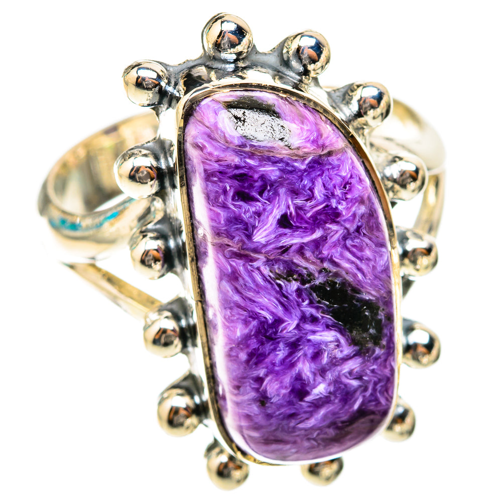 Charoite Rings handcrafted by Ana Silver Co - RING119528 - Photo 2