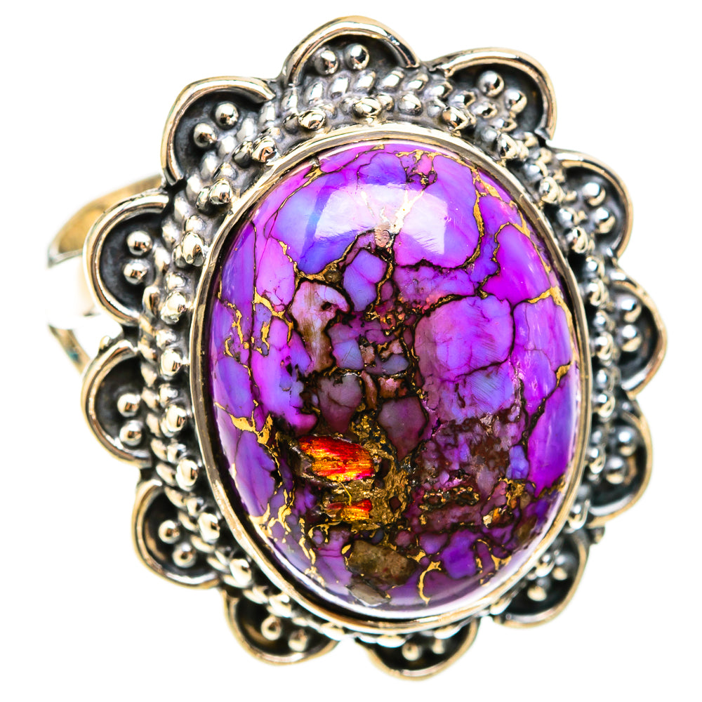 Purple Copper Composite Turquoise Rings handcrafted by Ana Silver Co - RING119582 - Photo 2
