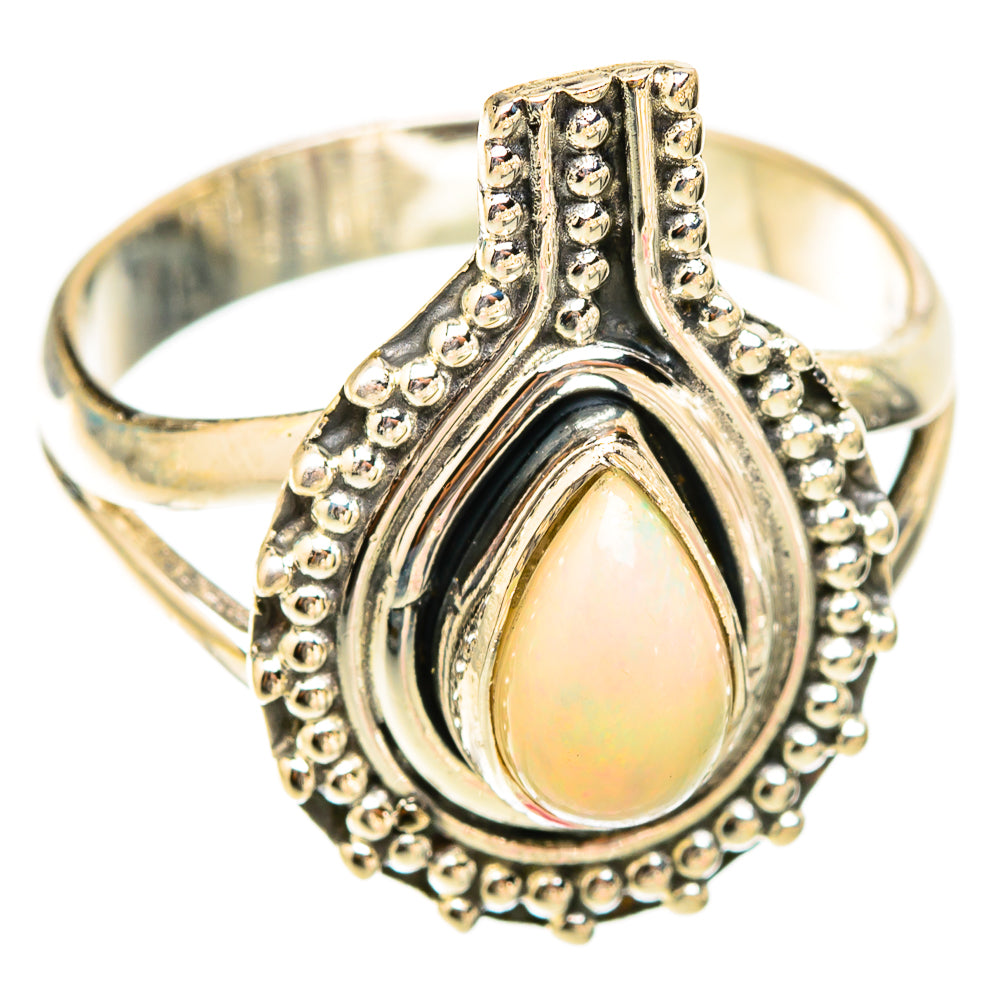 Ethiopian Opal Rings handcrafted by Ana Silver Co - RING119588 - Photo 2