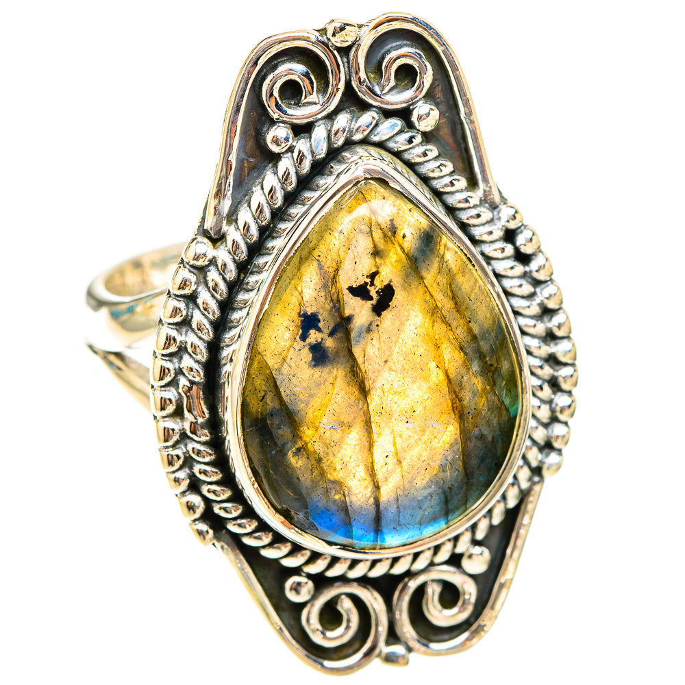 Labradorite Rings handcrafted by Ana Silver Co - RING119614 - Photo 2